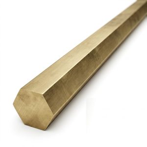 Alternative view of Bara din alama hexagonala 10x3000 mm, aliaj CuZn39Pb3