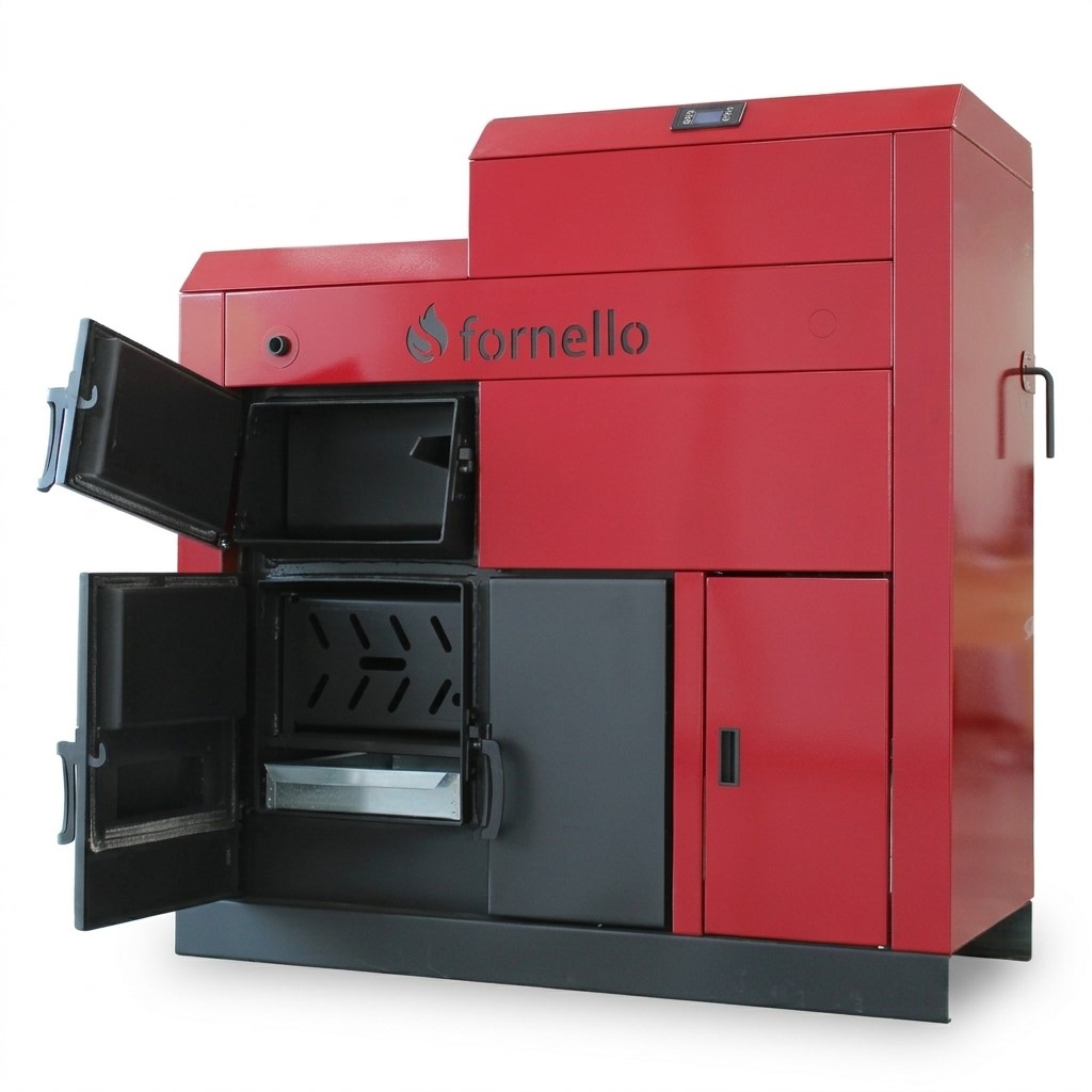 Centrală mixtă Fornello Eco Energy 25 kW pe lemne și peleți - imagine 2